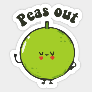 peas out Sticker